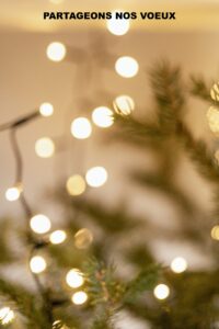 Blurry colorful Christmas bokeh light